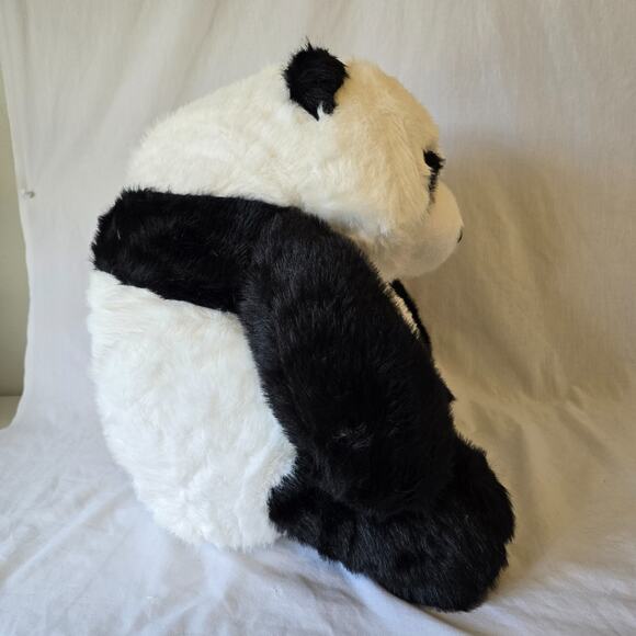 Hugs Baby Plush Toy Panda Bear Black White 15.75" x 15.75" x 13" NWT - Picture 8 of 16